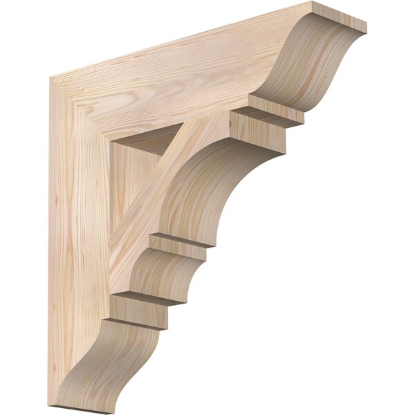 Ekena Millwork Balboa Traditional Smooth Bracket, Douglas Fir, 5 1/2"W x 22"D x 22"H BKT06X22X22BOA01SDF - main